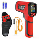 '-40℉~2912℉ MESTEK Infrared Thermometer Temperature Gun,50:1 Dual Laser High Temp Thermometer with Thermocouple Probe, Non-Contact Industrial Pyrometer for Engine, Kiln, Forging,Humidity Measurement by TinyTreasures Baby Boutique