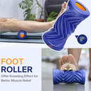 Sportneer 4 in 1 Foam Roller Set: Dual Textures Foam Roller, Foot Roller, Lacrosse Ball, Traction Massage Ball with String, Deep Massage Roller for Whole Body Release, Physical Therapy by CozyNest Decor