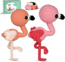 Wizardi Amigurumi DIY Crochet Kit - Flamingos F07N8-M205 by TinyTreasures Baby Boutique