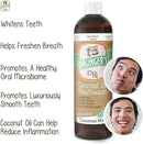 Dr. Ginger’s Coconut Oil Pulling Alcohol Free Mouthwash - Mint Flavor, 14 fl oz Support Gum Health, Tongue, and Teeth Whitening for Adults, Fluoride Free, All-Natural Oil and Xylitol for Bad Breath by CozyNest Decor