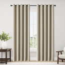 ChrisDowa Blackout Curtains 70 inches Wide for Bedroom - 2 Panels Set Extra Wide Grommet Thermal Insulated Room Darkening Curtains for Living Room (Beige, 70 x 84 Inch) by CozyNest Decor