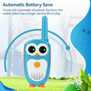 Retevis RT30 Kids Walkie Talkies, Toddler Toys for 4-6 Year Old Boys Girls, Small Owl Toy Walkie Talkie for Kids, Easy to Use, LED Eyes, Christmas Holiday Toy Gifts, Indoor Role Play(Blue,2 Pack) by TinyTreasures Baby Boutique