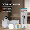 Dual Mode Thermometer for Adults, Kids, and Babies – Infrared Digital Forehead and Ear Thermometer, No Touch with Fever Alarm and Fast Results by TinyTreasures Baby Boutique