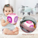 Musical Learning Toys for 1+ Year Old Girl, Bilingual Early Learning Educational Cube with Light & Sound, Baby Girl Toys 12-18 Month, Christmas Birthday Gifts for Toddler Girl 1-2 Year Old by TinyTreasures Baby Boutique