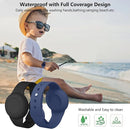 2 Pack Waterproof Airtag Wristband Kids - Anti-Lost Silicone Airtag Holder Cases for Toddler - GPS Tracker Watch Band (Black+Blue) by TinyTreasures Baby Boutique