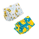 ALVABABY 2pcs Cloth Diaper Wet Dry Bags Waterproof Reusable with Two Zippered Pockets Travel Beach Pool Daycare Soiled Baby Items Yoga Gym Bag for Swimsuits or Wet Clothes L114117 by TinyTreasures Baby Boutique