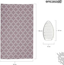 Encasa Homes Ironing Mat/Pad (Large 48"x28") with 3mm Padding & Silicone Iron Rest for Steam Pressing on Tabletop or Bed - Heat Resistant, Portable, Quilting & Travel Blanket - Mauve Tiles by CozyNest Decor