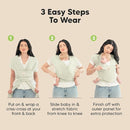 KeaBabies Baby Wrap Carrier - All in 1 Original Baby Carrier Newborn to Toddler Sling, Easy to Wear, Hands Free Bonding, Lightweight, Breathable Infant Wraps (Chevron Maze) by TinyTreasures Baby Boutique