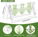 Plant Terrarium Propagation Stations with Wooden Stand Birthday Gifts for Women Plant Stand Indoor Office Home Decor by GreenHaven Gardens