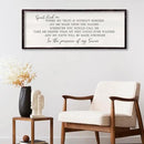 Spirit Lead Me Wall Decor 32"x12" Christian Scripture Worship Song Religious Bible Verse Wooden Framed for Bedroom Office Large Wall Art Hanging Sign (Black) by CozyNest Decor