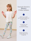 Toddler Girls Leggings 2-Pack Bamboo Viscose Little Girls Casual Stretch Pants by TinyTreasures Baby Boutique