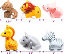 Tub Works® Savanna™ Mold Free Bath Toys, 6 Pack | Sealed, No Hole Bath Toys Design Keeps Moisture Out | Soft, Squeezable & Float on Water | Easy-Grip Baby & Toddler Bathtub Toys | Great Baby Pool Toys by TinyTreasures Baby Boutique