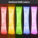 BLUEYE Floor Lamp,1800Lumens,RGBW 2700K-6500K,Remote Control,2 X 80W Equivalent,E26 Base,Color Changing Standing Lamp for Living Room Bedroom,Duppon Paper,60in by CozyNest Decor