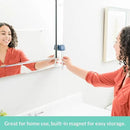Bril UV-C Toothbrush Sanitizer and Holder, Portable Cleaner, Travel Cover, Magnetic Holder, and Rechargeable Case for Any Size Toothbrush, Navy by CozyNest Decor