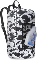 Femuar Laundry Bag Backpack Durable Laundry Bag with Shoulder Straps and Mesh Pockets Portable Laundry Dirty Clothes Hamper Bag for College Dorm (Cow Print) by CozyNest Decor