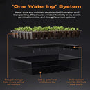 120-Cell Self-Watering Seed Starter Tray with Grow Light, Seed Starter Kit with 4.07” Humidity Dome, Indoor Seedling Starter Tray, Seed Starting Tray for Plant Germination, Seeds Growing by GreenHaven Gardens