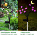 Solar Garden Lights Outdoor, 6 Pack 60 LED Solar Pink Firefly Lights Waterproof, Sway by Wind, Solar Swaying Light for Yard Patio Backyard Garden Planter Flower Bed Pathway Outdoor Decoration by GreenHaven Gardens