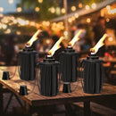 4-Pack Upgraded Torch Canisters,16oz Replacement Torch Refillable Canisters with Wicks,Caps, Outdoor Citronella Fuel Torch Canister for Luau Party, DIY Garden Decor. by GreenHaven Gardens