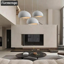 15.7in Wabi Sabi Pendant Lights Kitchen Island Lighting Fixture Ceiling Mount White Modern Japanese Lamp Japandi Chandelier for Dining Living Room Hallway Bedroom Restaurant Hanging Lamp by CozyNest Decor