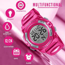 Kids Watch,Boys Watch for 3-15 Year Old Boys,Digital Sport Outdoor Multifunctional Chronograph LED 50 M Waterproof Alarm Calendar Analog Watch for Children with Silicone Band,Kids Gift by TinyTreasures Baby Boutique