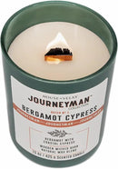 Journeyman Collection Candle, 15oz, Wooden Wick, Bergamot Cypress, Large Painted Jar by CozyNest Decor