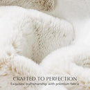 Ultra Soft Luxury Fluffy Mink Faux Fur Throw Blanket, Thick Warm Fall Winter Blankets for Bed, Couch, Cozy Plush Reversible Blanket for Chair, Sofa (Tipped Champagne Ivory, 60"x80") by CozyNest Decor