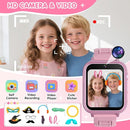 Smart Watch for Kids with 39 Games Touchscreen Camera Video, Music Player, Pedometer, Calculator, Calendar, Stopwatch, Flashlight, Alarm Clock 12/24 hr, Birthday Gifts Toys for Girls Ages 3-12 by TinyTreasures Baby Boutique