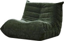 Bean Bag Chairs for Adults Giant Bean Bag Chair Memory Foam BeanBag Chair Big Bean Bag Sofa with Filler Faux Fur Fireside Beanbags Lazy Sofa for Living Room Bedroom Dorm Office (Green Chenille) by CozyNest Decor