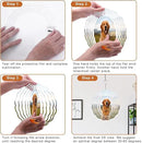 Remiawy Sublimation Wind Spinner Blanks, 8 Inch 5 Pack 3D Aluminum Metal Hanging Wind Spinners Sublimation Blanks Kinetic Sculpture DIY Crafts for Yard Garden Indoor Outdoor Porch Decoration Round by GreenHaven Gardens