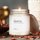 1OAK Soy Santal Candle (Santal) - Soy Wax Scented Candle - Candles for Home Scented - Long Burning Candles Premium - Hand-Poured (7oz.) by CozyNest Decor