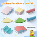 Lischwert Foam Climbing Blocks for Toddlers 1-3, 8pcs Soft Play Set with Crawling Exploration Toys, Indoor Outdoor Infant Safe Blocks for Baby Gym Toddler Playground by TinyTreasures Baby Boutique