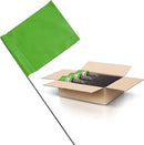 Green Marking Flags 1000 Pack - 4x5x15 Inch Green Flags for Yard - Markers For Lawn, Irrigation, Landscaping, Survey & Sprinkler Head Marking by GreenHaven Gardens