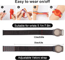 Kids Wristband Compatible with Apple AirTag, Protective Case for Air Tag GPS Tracker Holder with Nylon Bracelet, Adjustable Anti Lost Watch Band for Toddler Child Elder(Black) by TinyTreasures Baby Boutique