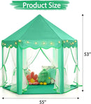 Monobeach Princess Tent Girls Green Large Playhouse Kids Castle Play Tent with Star Lights Gift Toy for Children Indoor and Outdoor Games by TinyTreasures Baby Boutique