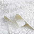 MarCielo 3-Piece 100% Cotton Oversized Bedspread Lightweight Quilt Coverlet Embroidery Farmhouse Bedding (Tf Bright White, Oversized Queen (100"x106")) by CozyNest Decor