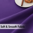 ANRODUO Back Tab Blackout Curtains for Bedroom Living Room, Rod Pocket Pinch Pleated Thermal Insulated Room Darkening Curtains 72 Inches Long 2 Panels, Purple, 42 x 72 Inch by TinyTreasures Baby Boutique