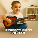 23" Acoustic Guitar, Kids 6 String Toy Guitar - Realistic Steel Strings - Beginner Practice First Musical Instrument for Children, Toddlers (Cherry Sunburst) by TinyTreasures Baby Boutique