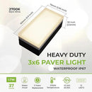 LUMENGY Paver Light 3×6 Inch (2.95 X 5.9), Warm White Glare-Free Illumination for Driveways, Pathways, Pool Deck & Patios, 12V AC/DC, Waterproof & Drive-Over Rated by CozyNest Decor
