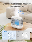 Dreo Smart Humidifiers for Bedroom, Top Fill 4L Cool Mist Humidifier with Nightlight, 36H Runtime, Touch/APP/Voice Control, Quiet Ultrasonic Humidifiers for Large Room, Home, Baby, Plants, Office by TinyTreasures Baby Boutique