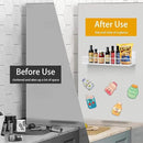 Magnetic Shelf for Fridge Magnetic Basket Organizer Wire Mesh Magnetic Holder Magnet Shelf Accessories for Office Kitchen Classroom Storage,White, 13.77" x 5.11" x 1.7" by CozyNest Decor