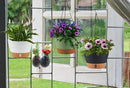2 Pack Hanging Planters for Indoor Outdoor Plants, 10 Inch Hanging Flower Pot Basket with Drainage Hole with Removable Tray&Hooks Self Watering Plant Pot for Hanging Plants, Dark Grey by CozyNest Decor