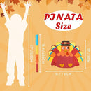 WERNNSAI Thanksgiving Turkey Pinata - Fall Decorations Red Turkey Pinata Thanksgiving Games for Kids Fall Festival Autumn Decor Carnival Party Supply with Blindfold by TinyTreasures Baby Boutique
