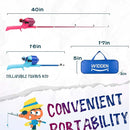 Kids Fishing Pole, Telescopic Fishing Rod, Toddler Collapsible Fishing Rod and Reel Combo with Tackle Box, Fishing Line, Bobber, and Soft Lures for Boy, Girl, Youth, Beginner, Over 4 Years Old by TinyTreasures Baby Boutique