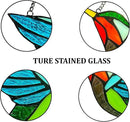 Hummingbird Stained Glass Window Hangings, Birds Stained Glass Decorations,Bird Suncatcher for Window Decor Hummingbird Gifts for Mom,Bird Lovers by GreenHaven Gardens