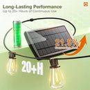 addlon 78(72+6) FT Solar String Lights Waterproof,Patio Lights Solar Powered with Remote & USB Port 3 Lighting Modes 24+2 LED Shatterproof Bulbs Outdoor Lights for Camping Backyard Garden by CozyNest Decor