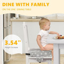 Booster Seat for Kitchen Chair with Adjustable Straps, Toddler Booster Seats for Dining Table Portable for Travel Camping Eating, Booster Cushion for Table for Baby Child Infant Kid Boy Girl by TinyTreasures Baby Boutique