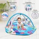 Baby Gym Play Mat, 8-in-1 Tummy Time Mat & Activity Gym, Washable Ball Pit, Infant Play Mat with Detachable Toys for Sensory Exploration and Motor Skill Development by TinyTreasures Baby Boutique