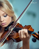 Fesley Violin Fiddle Full Set: 4/4 Matt Violin Kit for Beginners, Acoustic Violin with Hard Case, Solidwood Hand Made Starter Kit with Bow, Rosin, Shoulder Rest, Tuner, Extra Strings by TinyTreasures Baby Boutique