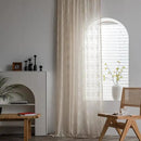 Sutuo Home Beige Boho Curtains for Living Room Bedroom,Bohemian Crochet Florals Embroidery Sheer Lace Handmade Tassels Vintage Rustic Window Treatment Country Drape Rod Pocket 1 Panel 59" W x 96" L by CozyNest Decor