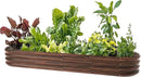 8x2x1ft Oval Galvanized Raised Garden Bed Outdoor 9-in-1 Large Metal Modular Planter Box Raised Beds for Gardening,Vegetables,Fruits,Flowers & Herbs (Brown) by GreenHaven Gardens